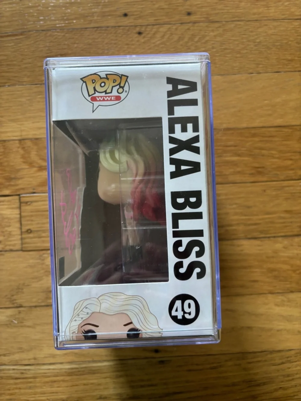 Funko Pop! WWE Alexa Bliss #49 with Pink Autograph - Picture 2 of 4